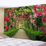Arched Flower Path Tapestry