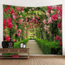 Arched Flower Path Tapestry