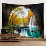 Beautiful Cave Waterfall Print Wall