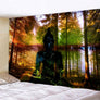 Indian Forest Buddha Meditation Tapestry Wall