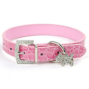 PU Leather Puppy Pet Dog Collars