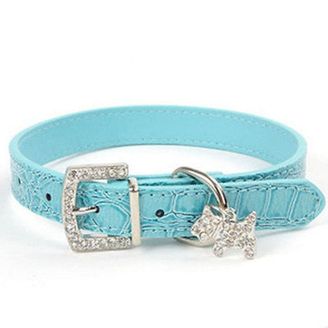 PU Leather Puppy Pet Dog Collars