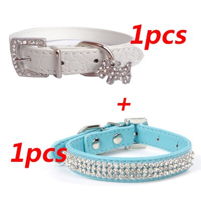 PU Leather Puppy Pet Dog Collars