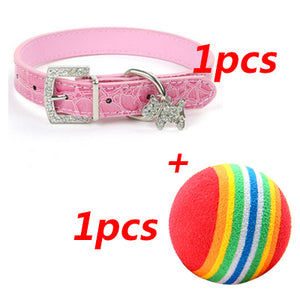 PU Leather Puppy Pet Dog Collars