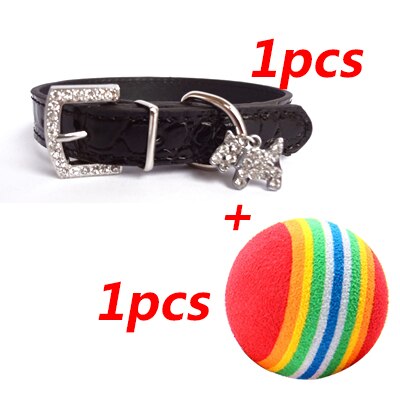 PU Leather Puppy Pet Dog Collars