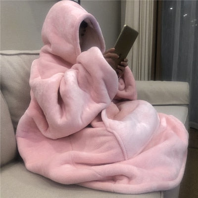 Winter Thick Comfy TV Blanket Sweatshirt