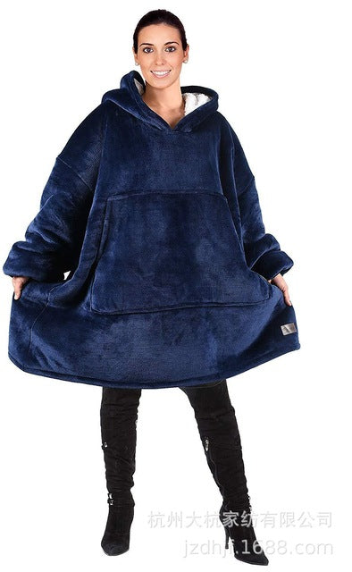 Winter Thick Comfy TV Blanket Sweatshirt