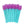 1000pcs Mix Colors Eyelash Brush Top