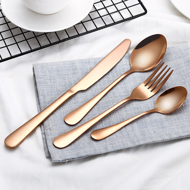 Dinner Set Cutlery Knives Forks Spoons