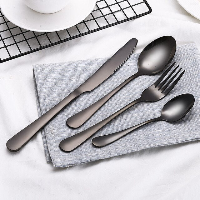 Dinner Set Cutlery Knives Forks Spoons