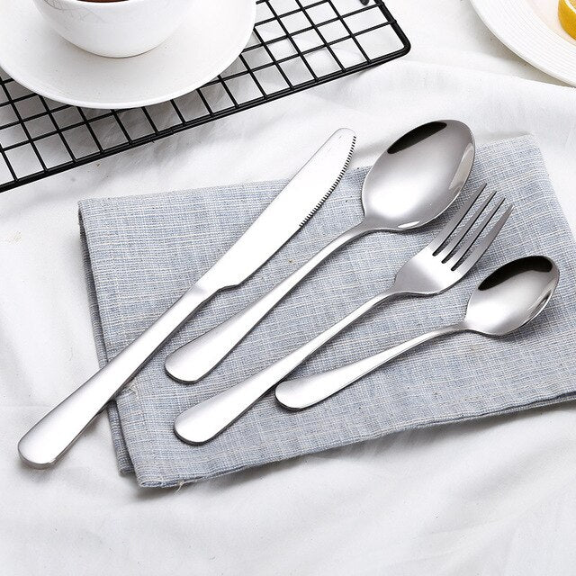 Dinner Set Cutlery Knives Forks Spoons