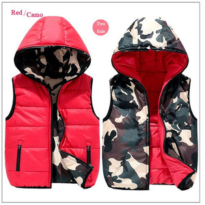 Autumn Winter Kids Boys Vest Down