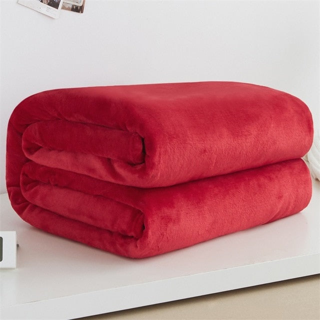 Soft Warm Coral Fleece Blanket Winter Sheet