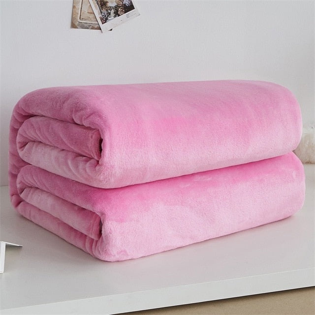 Soft Warm Coral Fleece Blanket Winter Sheet