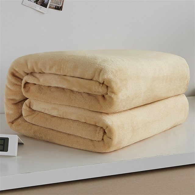 Soft Warm Coral Fleece Blanket Winter Sheet