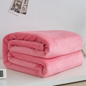 Soft Warm Coral Fleece Blanket Winter Sheet