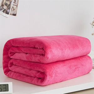 Soft Warm Coral Fleece Blanket Winter Sheet