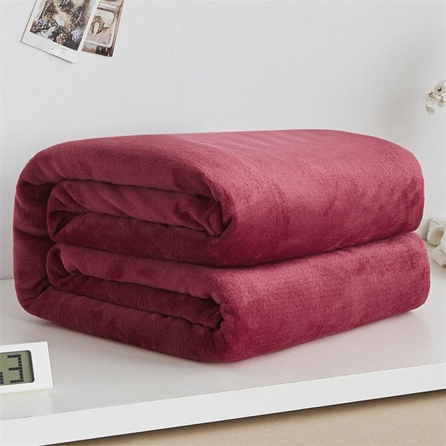 Soft Warm Coral Fleece Blanket Winter Sheet