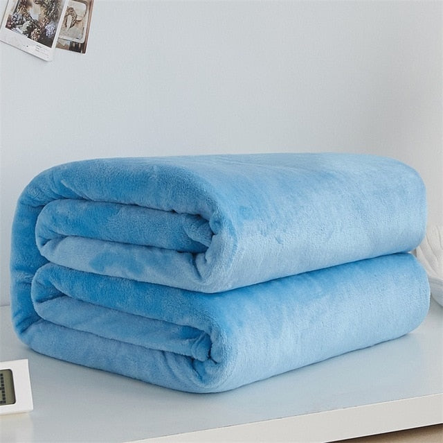 Soft Warm Coral Fleece Blanket Winter Sheet