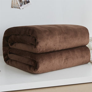 Soft Warm Coral Fleece Blanket Winter Sheet