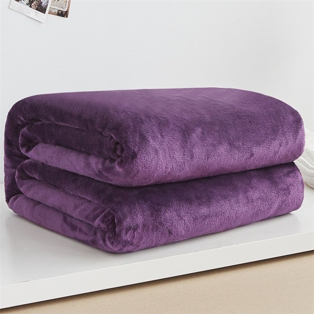 Soft Warm Coral Fleece Blanket Winter Sheet