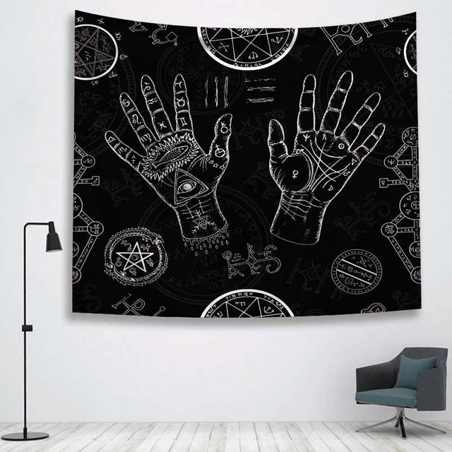 Sun Witchcraft Ouija Tapestry Wall