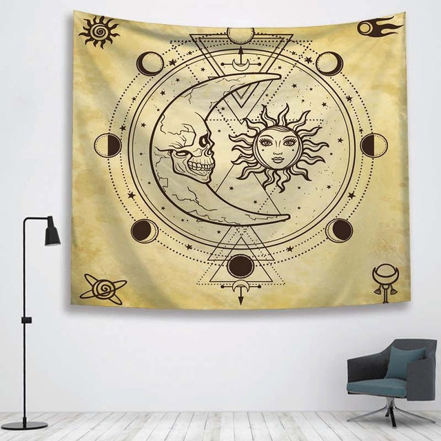 Sun Witchcraft Ouija Tapestry Wall