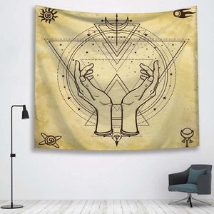 Sun Witchcraft Ouija Tapestry Wall