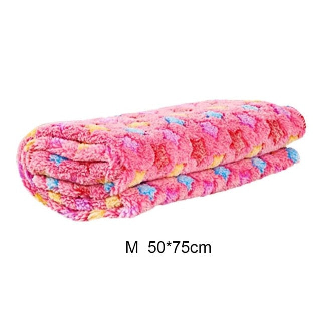 Coral Fleece Blanket Pet Mat With