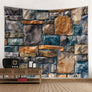 Plant Flower On Stone Wall Tapestry Wall