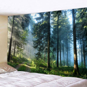 Beautiful Natural Forest Printed Large Wall