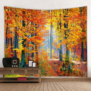 Beautiful Natural Forest Printed Large Wall