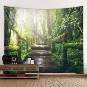 Beautiful Natural Forest Printed Large Wall