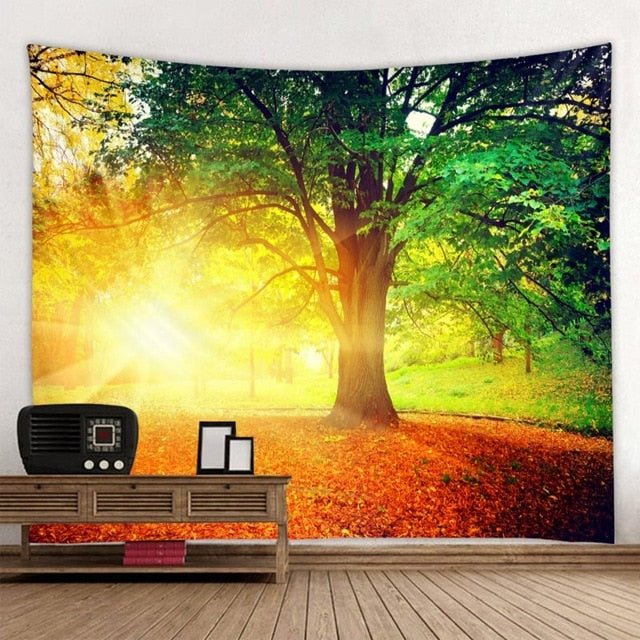 Beautiful Natural Forest Printed Large Wall