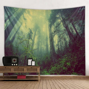 Beautiful Natural Forest Printed Large Wall