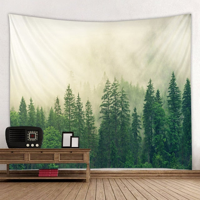 Beautiful Natural Forest Printed Large Wall