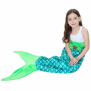 Lannidaa Mermaid Fish Tail Blanket Polar Fleece Wearable