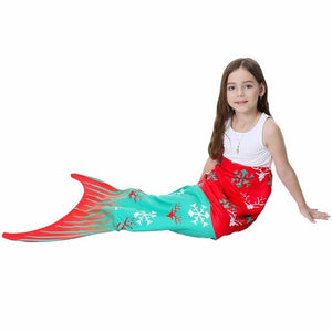 Lannidaa Mermaid Fish Tail Blanket Polar Fleece Wearable