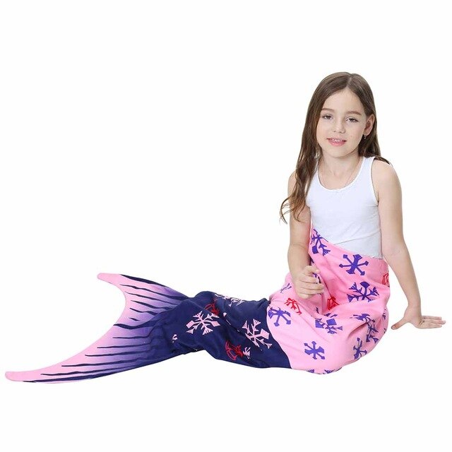 Lannidaa Mermaid Fish Tail Blanket Polar Fleece Wearable