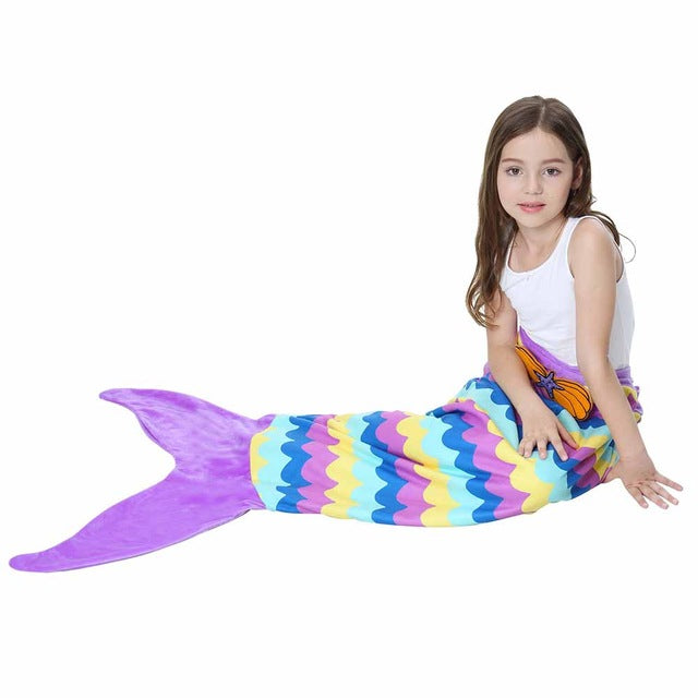 Lannidaa Mermaid Fish Tail Blanket Polar Fleece Wearable