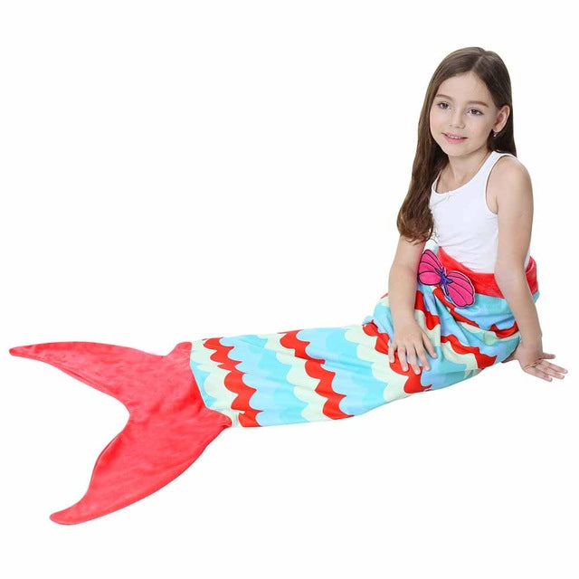 Lannidaa Mermaid Fish Tail Blanket Polar Fleece Wearable